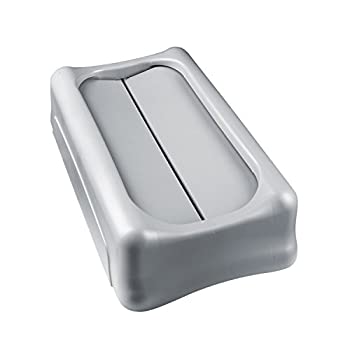 【中古】【輸入品・未使用】ラバーメイド(Rubbermaid) Vented Slim Jim 用スイングフタ グレー FG267360GRAY｜スカイマーケットプラス