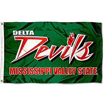 【中古】【インポート品・未当て嵌める】Mississippi Valley State三角洲Devils MVSU University Large College信号旗
