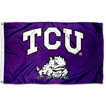 【中古】【インポート品・未当て嵌める】TCU Horned Frogs TCU University Large College信号旗