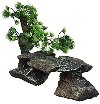 【中古】【インポート品・未当てはめる】Pen-Plax Bonsai Tree on Rocks Style 1 Aquarium Decor by Pen Plax