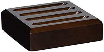 【中古】【輸入品・未使用】CoasterStone WS4 Dark Slotted Wood Coaster Stand%ｶﾝﾏ% Holds 4 Round Coasters