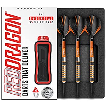 【中古】【インポート品・未当て嵌める】DAM7 Red Dragon Amberjack 7 - 26G 90% Flechettes en tungstene (Pointe acier) スポーツ・アウトドア-その他