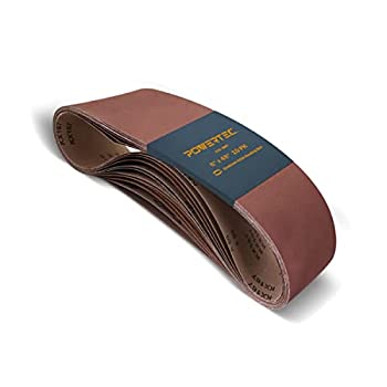 【中古】【輸入品・未使用】POWERTEC 110200 6-Inch x 48-Inch 240 Grit Aluminum Oxide Sanding Belt%ｶﾝﾏ% 10-Pack by POWERTEC