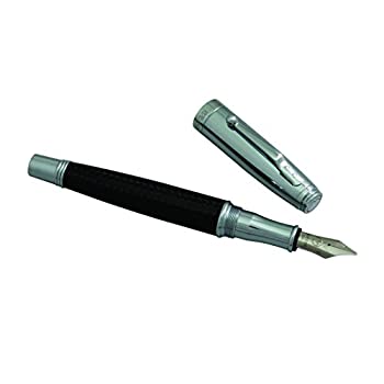 【中古】【輸入品・未使用】モンテベルデ(MONTEVERDE) インベンシア カーボンクローム 万年筆(F)