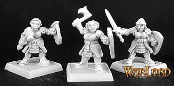 【中古】【輸入品・未使用】Reaperミニチュアシールド乙女( 9?)、Dwarf Adept # 06115?Warlord Army未塗装