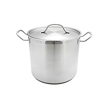 【中古】【輸入品・未使用】Thundergroup 蓋つきステンレススチールストックポット SLSPS024 NSF認定