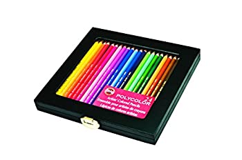 【中古】【輸入品・未使用】Koh-I-Noor Polycolor Drawing Pencil Set%ｶﾝﾏ% 24 Assorted Colored Pencils in Wooden Box%ｶﾝﾏ% 1 Each (FA3818.24WB) by Koh-I-Noor