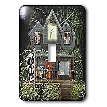 【中古】【輸入品・未使用】3drose LSP 36399?_ 1?Halloween Haunted House Cartoonライトスイッチカバー|スカイマーケットプラス