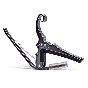 【中古】【輸入品・未使用】Kyser (カイザー) クイックチェンジ カポタスト 6弦アコースティックギター用%ｶﾝﾏ% ブラッククロム%ｶﾝﾏ% KG6BC