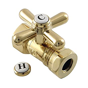 【中古】【輸入品・未使用】Designer Trimscape cc44152?XクラシックComp 1?/ 2?%ダブルクォーテ% x1?/ 2?%ダブルクォーテ%スリップジョイント直線Shut Off Valve、光沢真鍮|スカイマーケットプラス