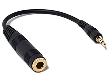【中古】【輸入品・未使用】ケーブルアダプター メス6.3mm-オス3.5mmプラグ