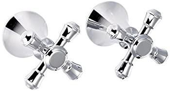 【中古】【インポート品・未当て嵌める】【並行輸入品】Delta Faucet H695PN Cassidy Two Cross Bath Roman Tub Handle Kit Polished Nickel