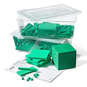 【中古】【輸入品・未使用】ETA hand2mindグリーンManipuLite Foam Base Ten Blocks Place値設定