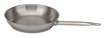 【中古】【インポート品・未当て嵌める】NSFステンレス鋼スチール写真Fry Pan、8?%ﾀﾞﾌﾞﾙｸｫｰﾃ% 9in しろがね色 ROY SS RFP 9