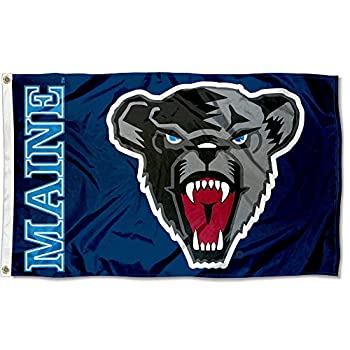 【中古】【輸入品・未使用】Maine Black Bears University Large Collegeフラグ
