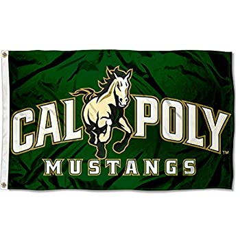 【中古】【輸入品・未使用】Cal Poly Mustangs San Luis Obispo University Large Collegeフラグ