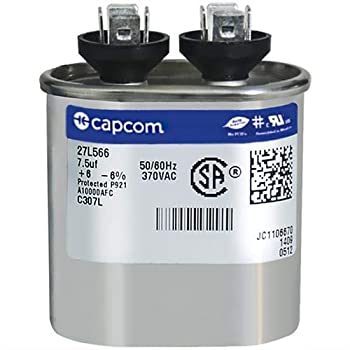 【中古】【インポート品・未当て嵌める】Genteq GENTEQ - C307L / 27L566 Fast Shipping! GE Capacitor Oval 7.5 uf MFD 370 Volt 27L566%ｶﾝﾏ% 27L566S(Replaces Old GE# 97F9001%ｶﾝﾏ% Z