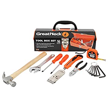 【中古】【輸入品・未使用】16-Piece Light-Duty Office Tool Kit in 16 Metal Box%カンマ% Red (並行輸入品)|スカイマーケットプラス