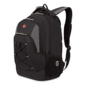 【中古】【インポート品・未当て嵌める】SwissGear 11862415ポリエステルバンジーバックパック - 黒いこと＆薄墨色、18.5in