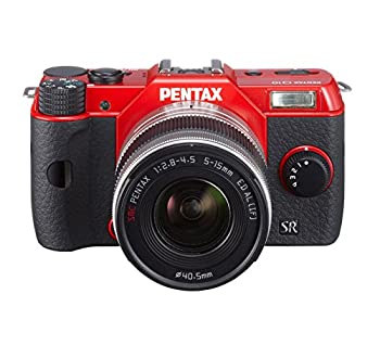 【中古】【輸入品・未使用】Pentax Q10 12.4MP with 02 zoom lens kit (Red) (輸入品）