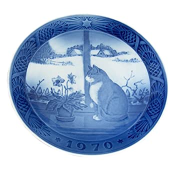 【中古】【輸入品・未使用】『並行輸入品』 イヤーズプレート 1970年 クリスマスローズと猫 [並行輸入品]