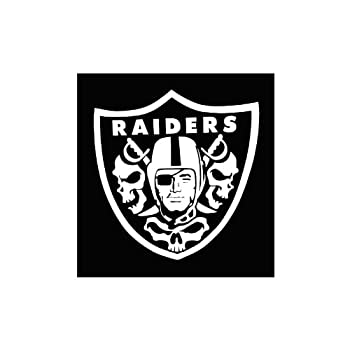 【中古】【輸入品・未使用】カッティングステッカー RAIDERS×スリースカル カラー：ホワイト [並行輸入品]