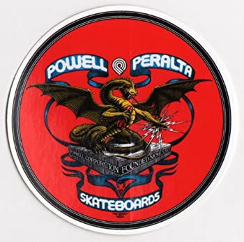 【中古】【インポート品・未当てはめる】Powell Peralta Skateboard Sticker - Bones Brigade Dragon Official Reissue New by Powell-Peralta