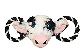 Jolly Pets Jolly Tug-a-Mal Cow Tug Squeak Toy%カンマ% Large by Jolly Pets