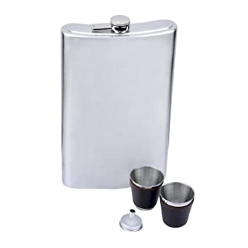 【中古】【輸入品・未使用】Top Shelf Flasks Huge Giant Flask Stainless Steel%ｶﾝﾏ% 64 oz by Top Shelf Flasks