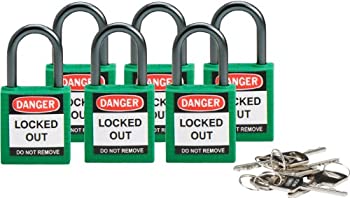 【中古】【インポート品・未当て嵌める】Brady 118956 Green%ｶﾝﾏ% Brady Compact Safety Lock - Keyed Alike (6 Locks) by Brady インテリア・寝具・収納-その他