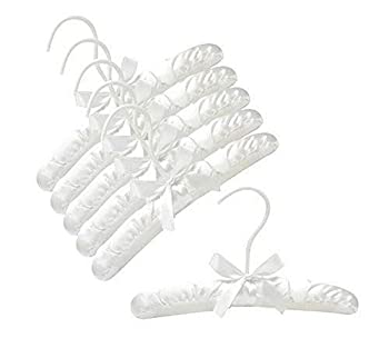 【中古】【輸入品・未使用】Only Hangers ベビーサテンパッド入りハンガー 10インチ ホワイト