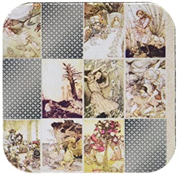 【中古】【輸入品・未使用】(set-of-4-Soft) - 3dRose cst_79378_1 Vintage Alice in Wonderland Art Collage-Soft Coasters%ｶﾝﾏ% Set of 4 11,399円
