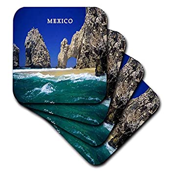 【中古】【輸入品・未使用】(set-of-4-Soft) - 3dRose cst_80687_1 Cabo San Lucas Mexico-Soft Coasters%ｶﾝﾏ% set of 4