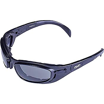 【中古】【輸入品・未使用】Global Vision Boss ゴーグルとレンズキット (ブラックフレーム/クリア、スモーク、イエローレンズ)