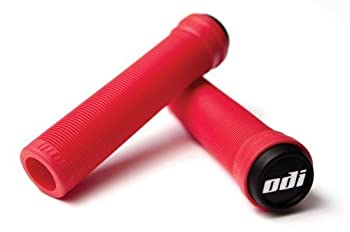 【中古】【輸入品・未使用】ODI Soft Flangeless Longneck Grips Softies For Bikes And Scooters RED by Odi Soft Flangeless Longneck Grips
