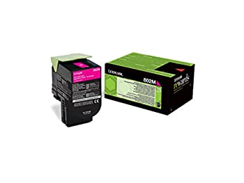 【中古】【インポート品・未当てはめる】Lexmark 80C20M0 (802M) Toner magenta%ｶﾝﾏ% 1000 pages