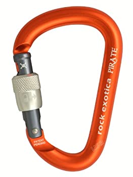 【中古】【インポート品・未当て嵌める】Rock Exotica パイレーツ鍵を掛けるカラビナ 螺旋釘鍵を掛ける スポーツ・アウトドア-カラビナ