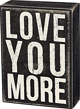 【中古】【輸入品・未使用】(10cm X 11cm ) - Primitives By Kathy 10cm by 14cm Box Sign%ｶﾝﾏ% Small%ｶﾝﾏ% Love You More｜スカイマーケットプラス