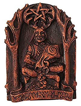 【中古】【輸入品・未使用】Cernunnos Wall Plaque Wood Finish