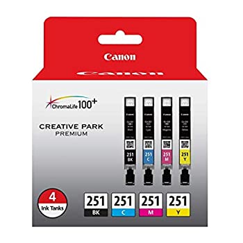 【中古】【輸入品・未使用】Canon cli-251?BK/CMY 4?PK値パックインクCanonインクジェットプリンタ用、10個パック(合計40のカートリッジ [並行輸入品]