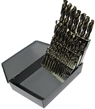 【中古】【輸入品・未使用】Drill America D/A29S-CO-SET 29 Piece Cobalt Steel Screw Machine Length Drill Bit Set in Metal Case%ｶﾝﾏ% Gold Oxide Finish%ｶﾝﾏ% Round Sh