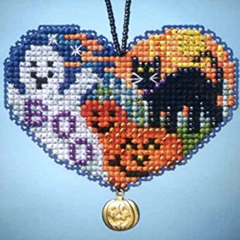 【中古】【輸入品・未使用】Love Halloweenビーズカウントクロスステッチ チャームオーナメントキット Mill Hill 2013 I Love MH163105｜スカイマーケットプラス