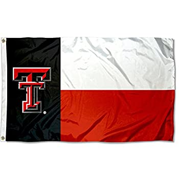 【中古】【輸入品・未使用】テキサスTechレッドRaiders Texas State Flag|スカイマーケットプラス