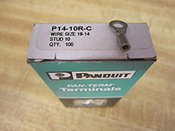 【中古】【輸入品・未使用】Panduit P14-10R-C Ring Terminal%ｶﾝﾏ% Non-Insulated%ｶﾝﾏ% 18 - 14 AWG Wire Range%ｶﾝﾏ% #10 Stud Size%ｶﾝﾏ% 0.03 Stock Thickness%ｶﾝﾏ% 0.31 T 29,250円