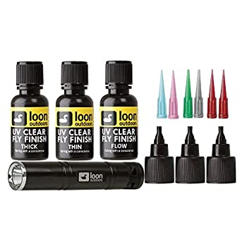 【中古】【輸入品・未使用】(thin(2oz)) - Loon Outdoors UV Clear Finish Fly Tying Fishing Build Fly Heads and Bodies