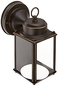 【中古】【インポート品・未当て嵌める】Progress Lighting P5607-20 言い慣わし的な一灯壁フラットガラスランタンコレクション うす暗い完成 アンティークブロンズ