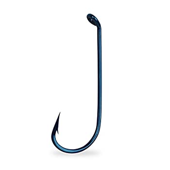 【中古】【インポート品・未当てはめる】(6%ｶﾝﾏ% Blue) - Mustad Classic Turned Down Ball Eye Hollow Point Virginia Hook (Pack of 100)