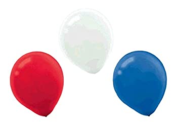 【中古】【輸入品・未使用】Amscan Patriotic Latex Balloons (72 Count)%ｶﾝﾏ% 12%ｶﾝﾏ% Red/White/Blue by Amscan