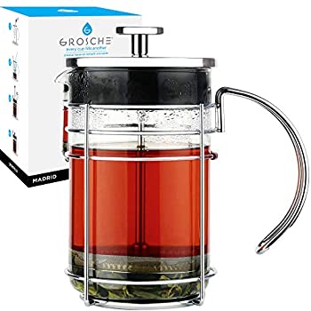 【中古】【輸入品・未使用】GROSCHE MADRID French Press Coffee and Tea Maker 1500 ml (51 fl oz) ティー、コーヒーメーカー ガラス 1500ml|スカイマーケットプラス