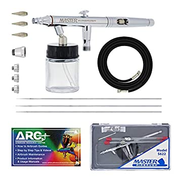 【中古】【輸入品・未使用】Master Airbrush S622-SET Master S62 All-Purpose Precision Dual-Action Siphon Feed Airbrush Pro Set with 3 Nozzle Sets by Master Airbrus|スカイマーケットプラス